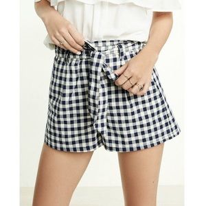 Express gingham shorts